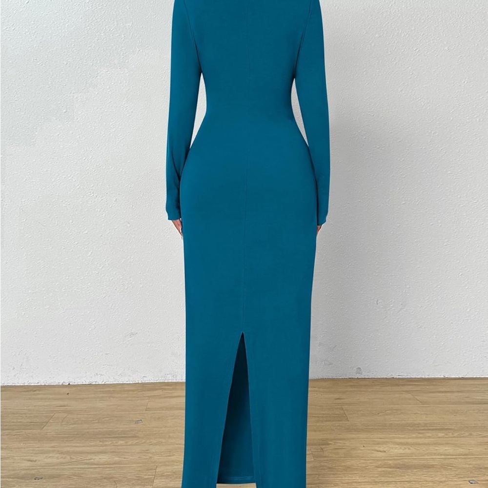 BTFBM Bodycon Maxi Dress Long Sleeve - Picture 2 of 6